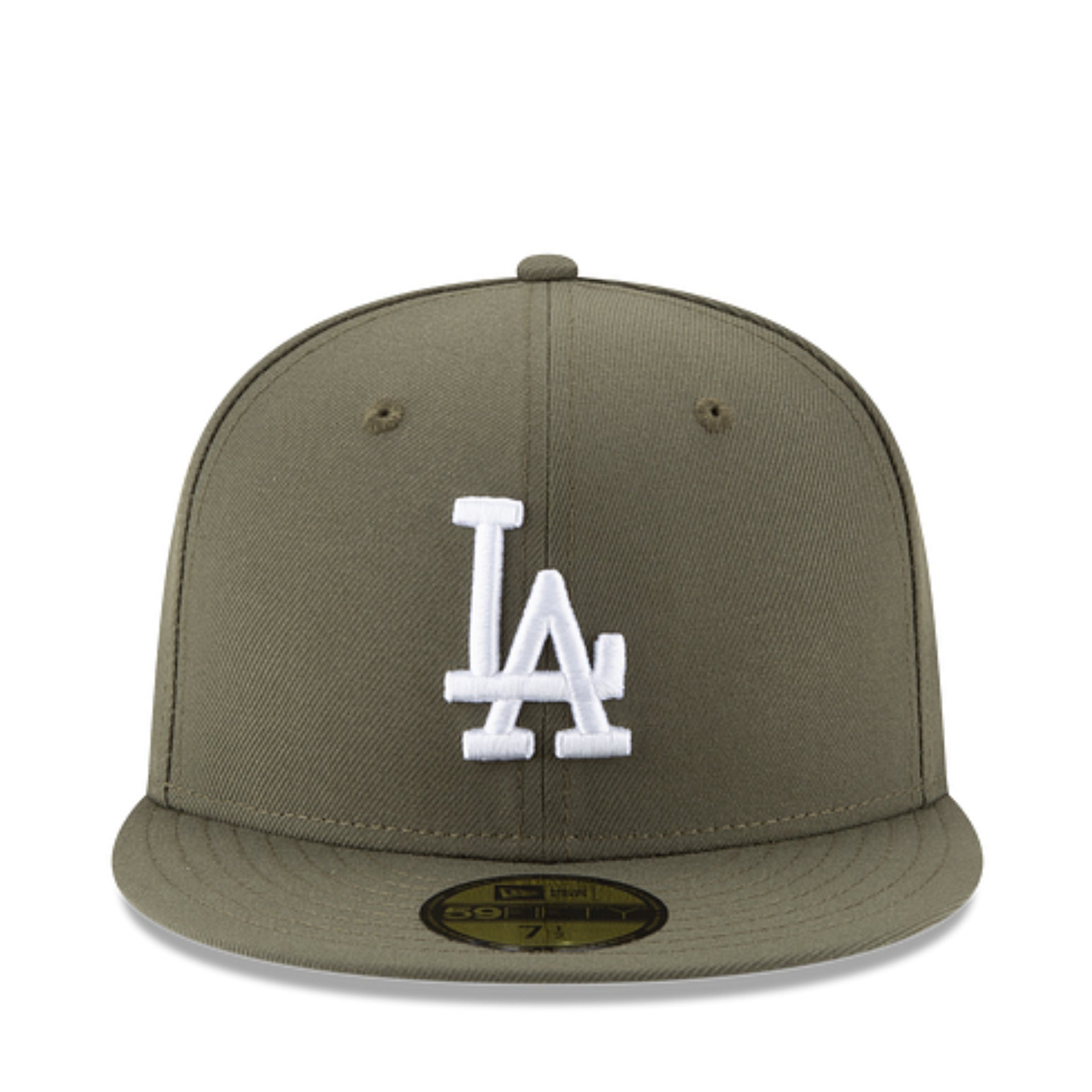 New Era Los Angeles Dodgers Olive Green 59FIFTY Fitted Hat front view