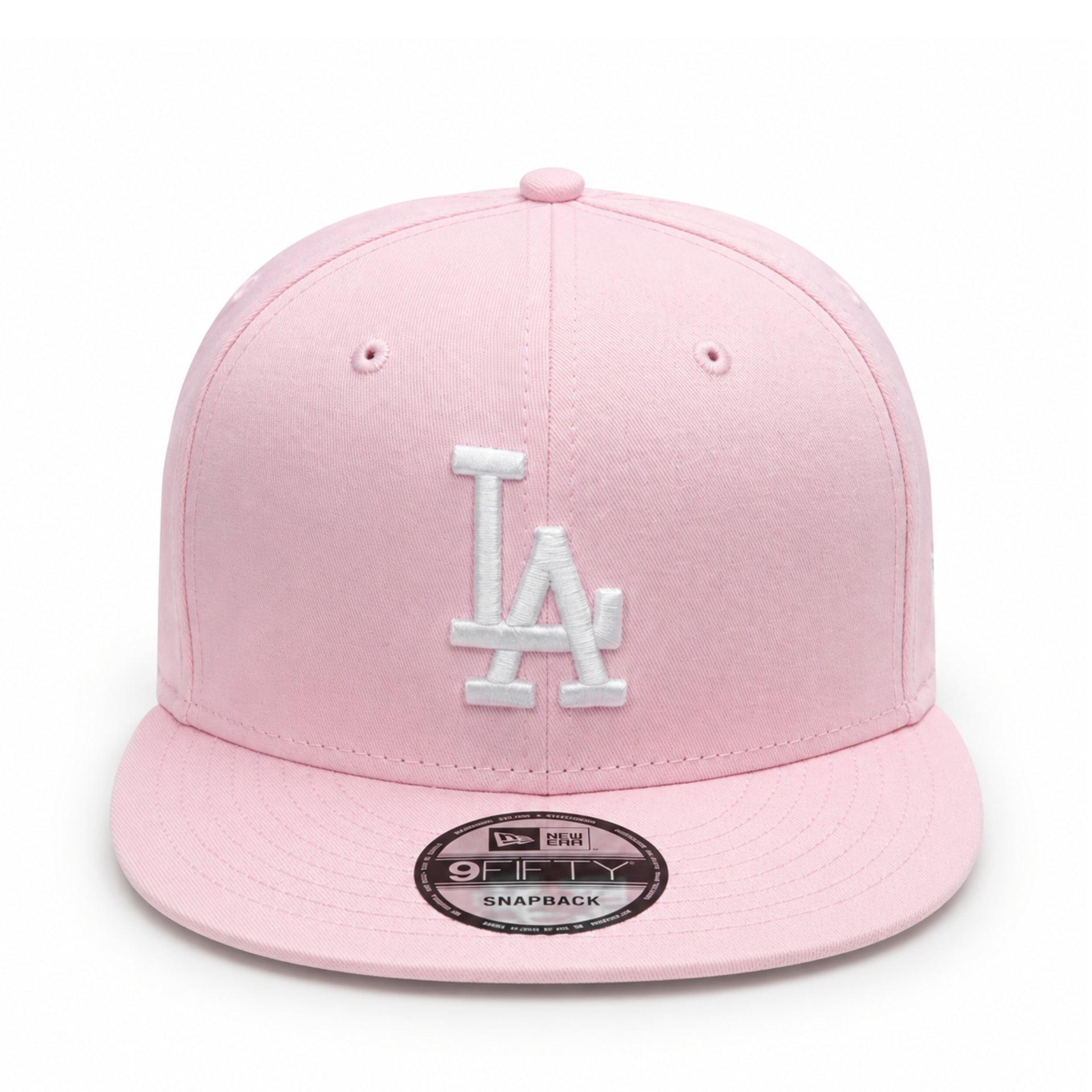 New Era Los Angeles Dodgers Pink 9FIFTY Snapback Hat front view