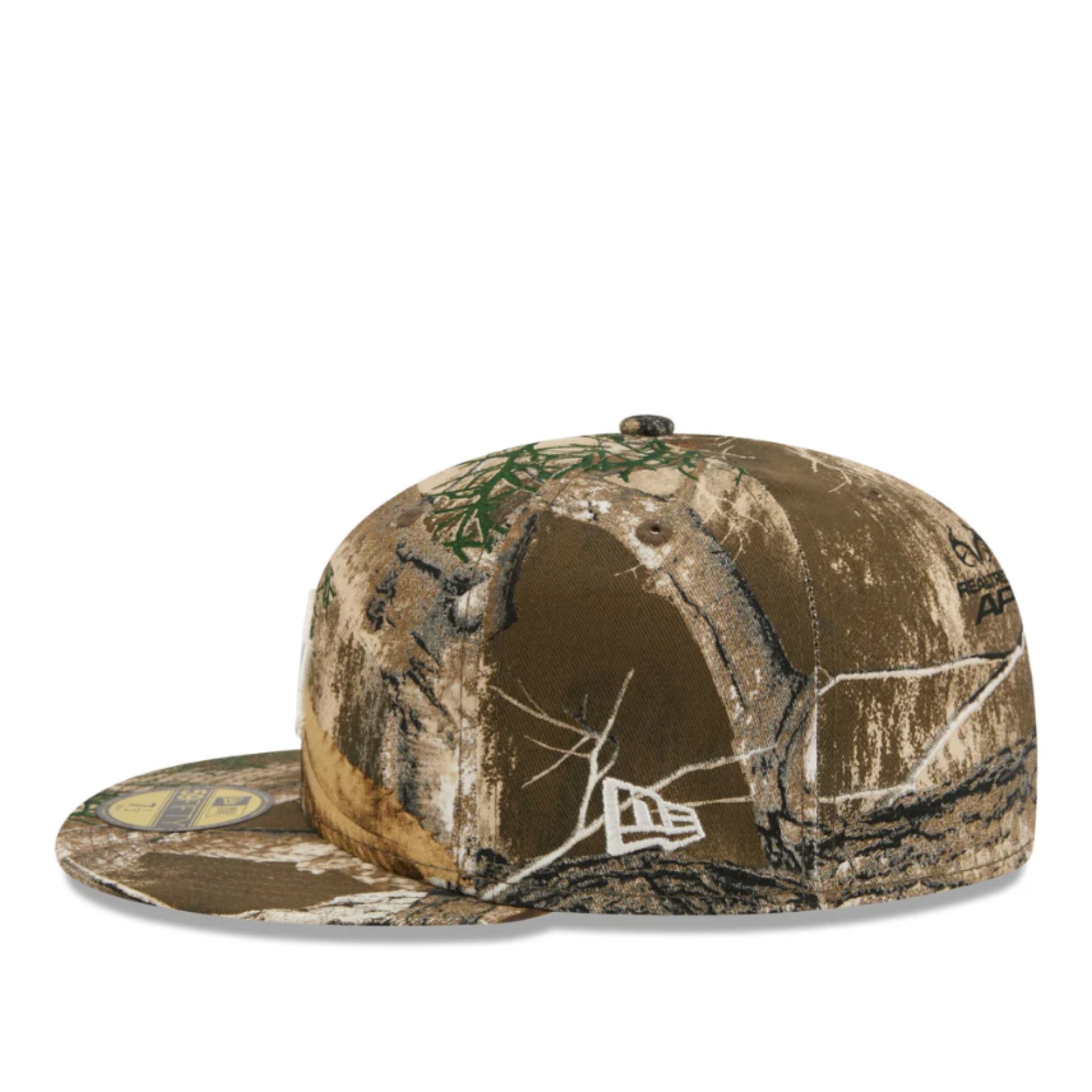 New Era Los Angeles Dodgers Real Tree 59FIFTY Fitted Hat left side view