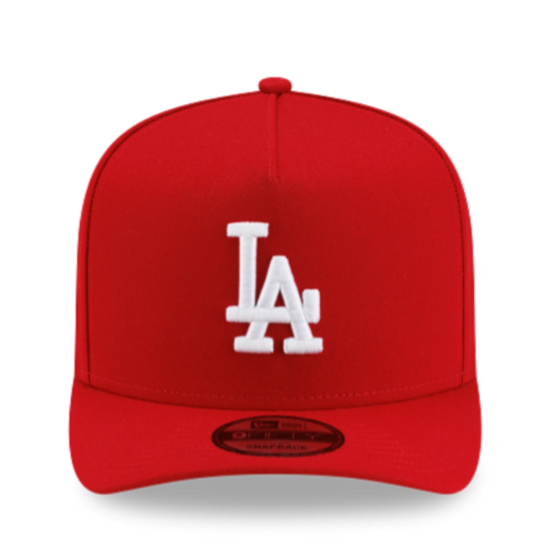 New Era Los Angeles Dodgers LA 9FIFTY A-Frame Snapback Hat - Red front view