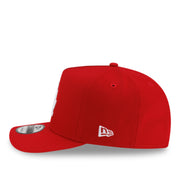 New Era Los Angeles Dodgers LA 9FIFTY A-Frame Snapback Hat - Red side view