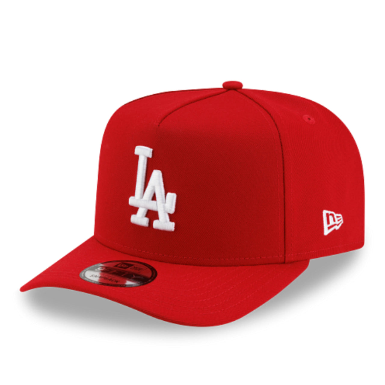 New Era Los Angeles Dodgers LA 9FIFTY A-Frame Snapback Hat - Red front left view