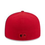 New Era Los Angeles Dodgers Red Black 59FIFTY Fitted Hat back view
