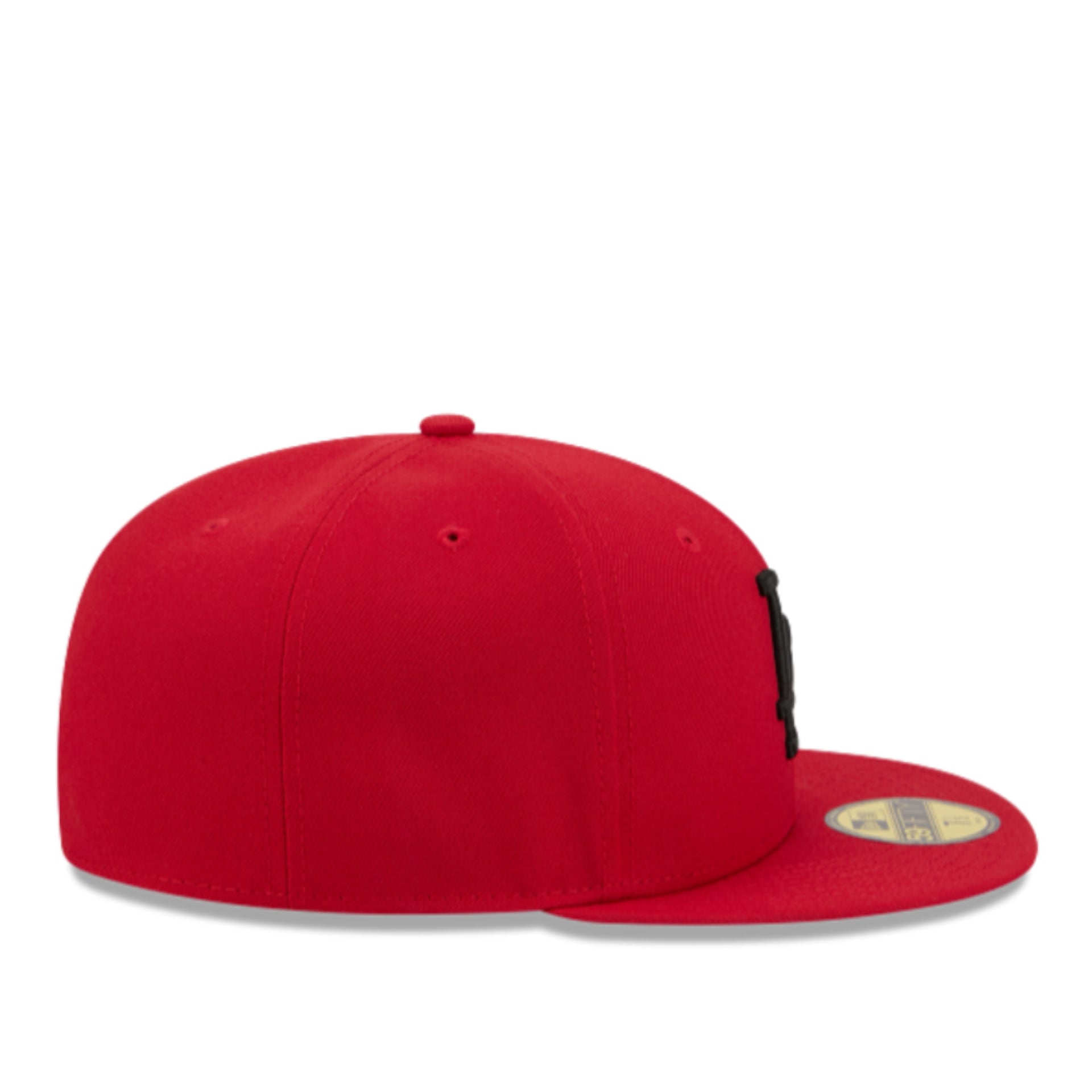 New Era Los Angeles Dodgers Red Black 59FIFTY Fitted Hat right side view
