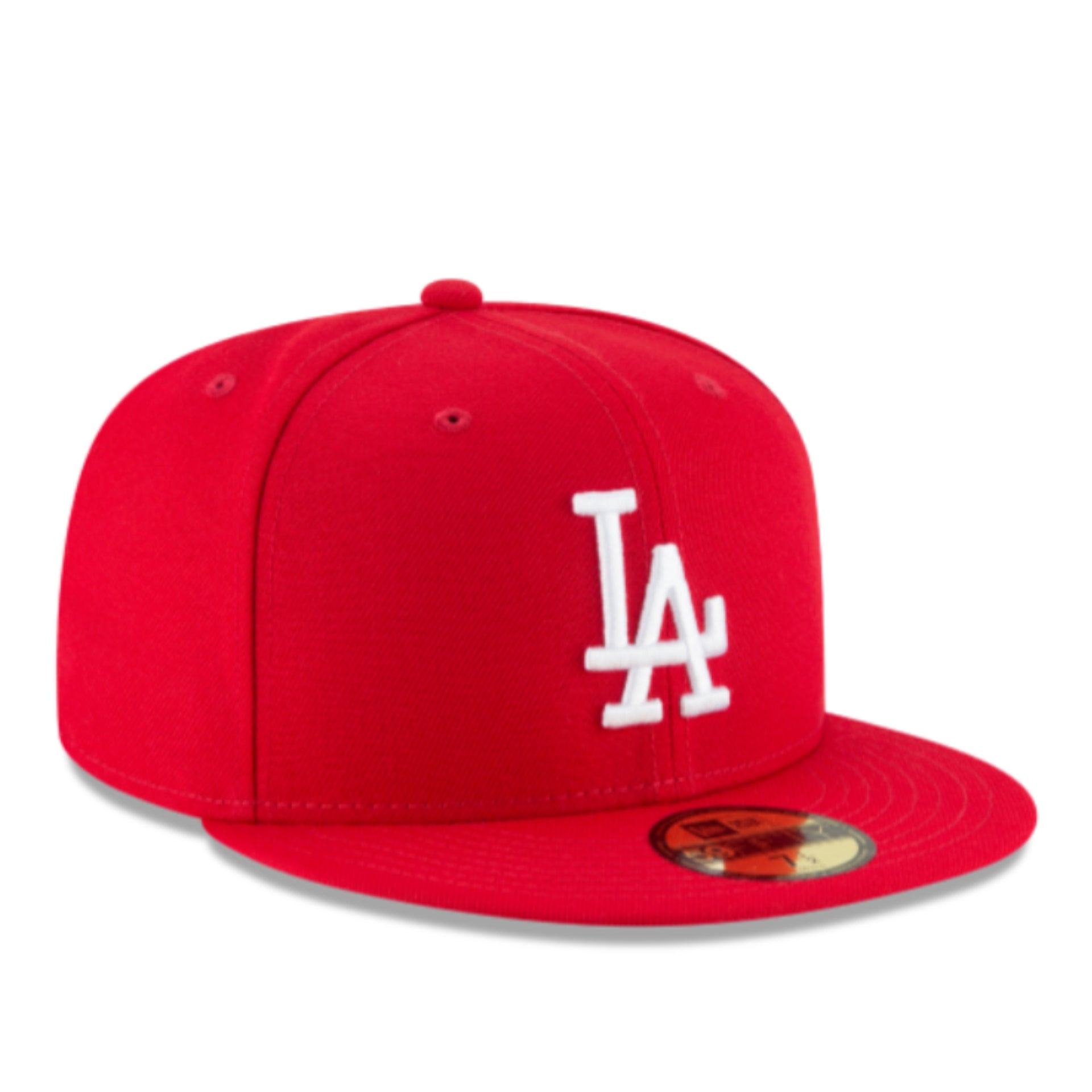 New Era Los Angeles Dodgers 59FIFTY Fitted Hat - Red/White front right view