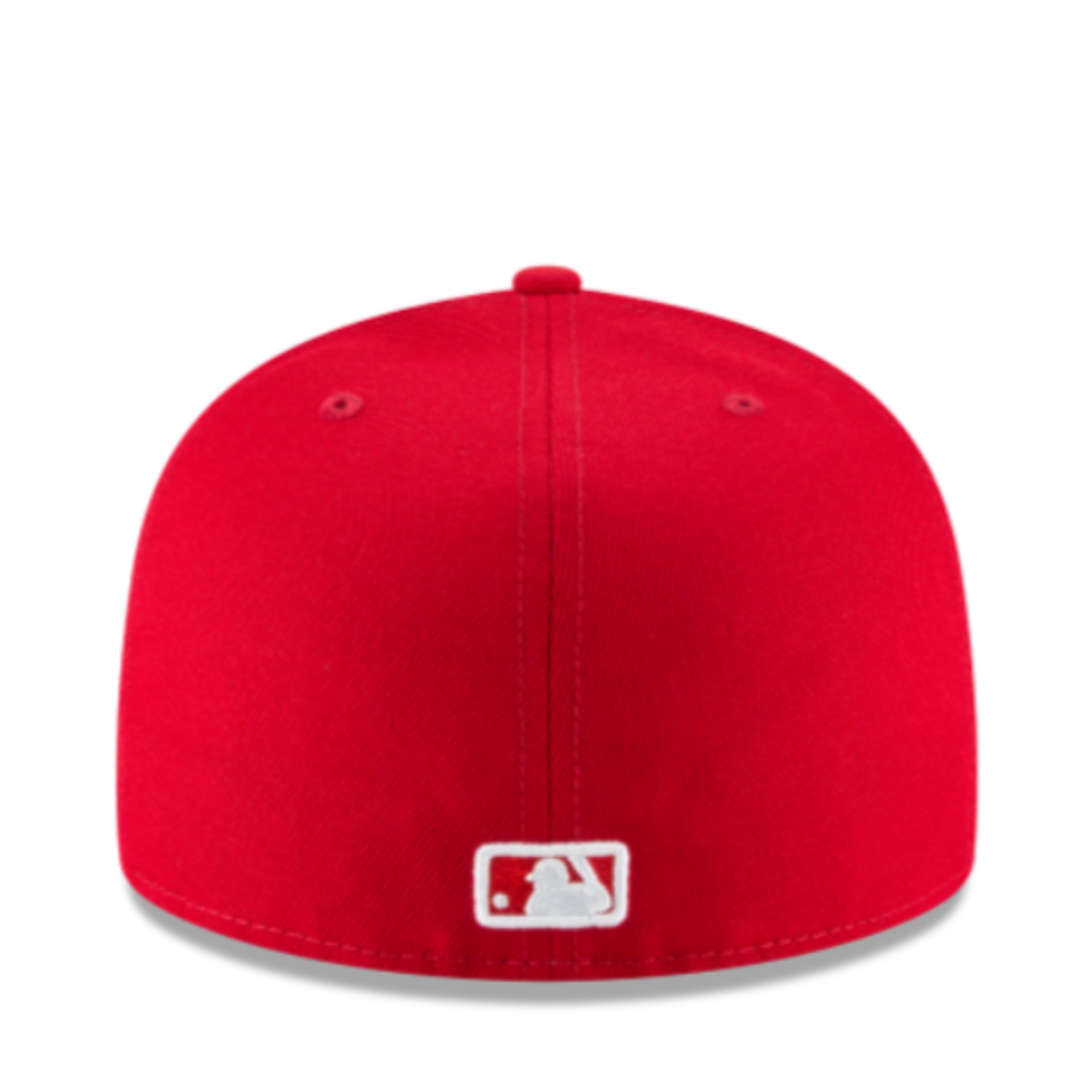 New Era Los Angeles Dodgers red white 59fifty fitted hat back view