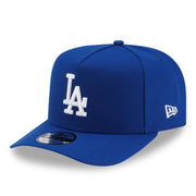 New Era Los Angeles Dodgers Royal Blue 9FIFTY A-Frame Snapback Hat front left angle view