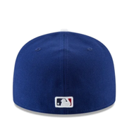New Era Los Angeles Dodgers royal blue 59fifty fitted hat back view