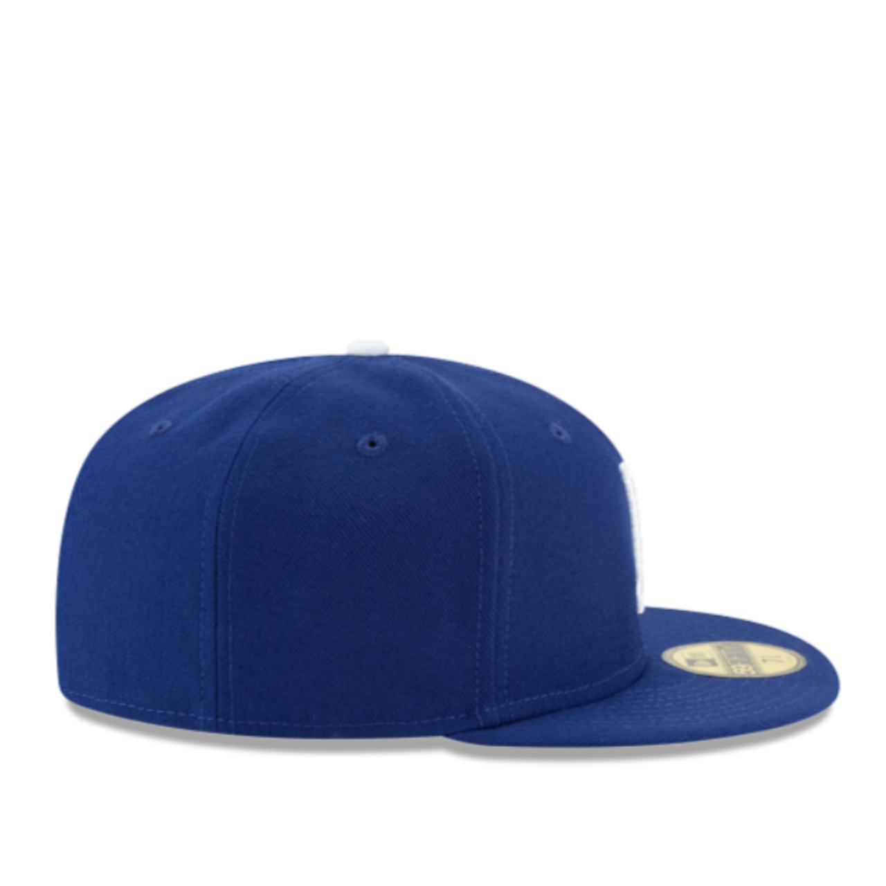 New Era Los Angeles Dodgers royal blue 59fifty fitted hat side view