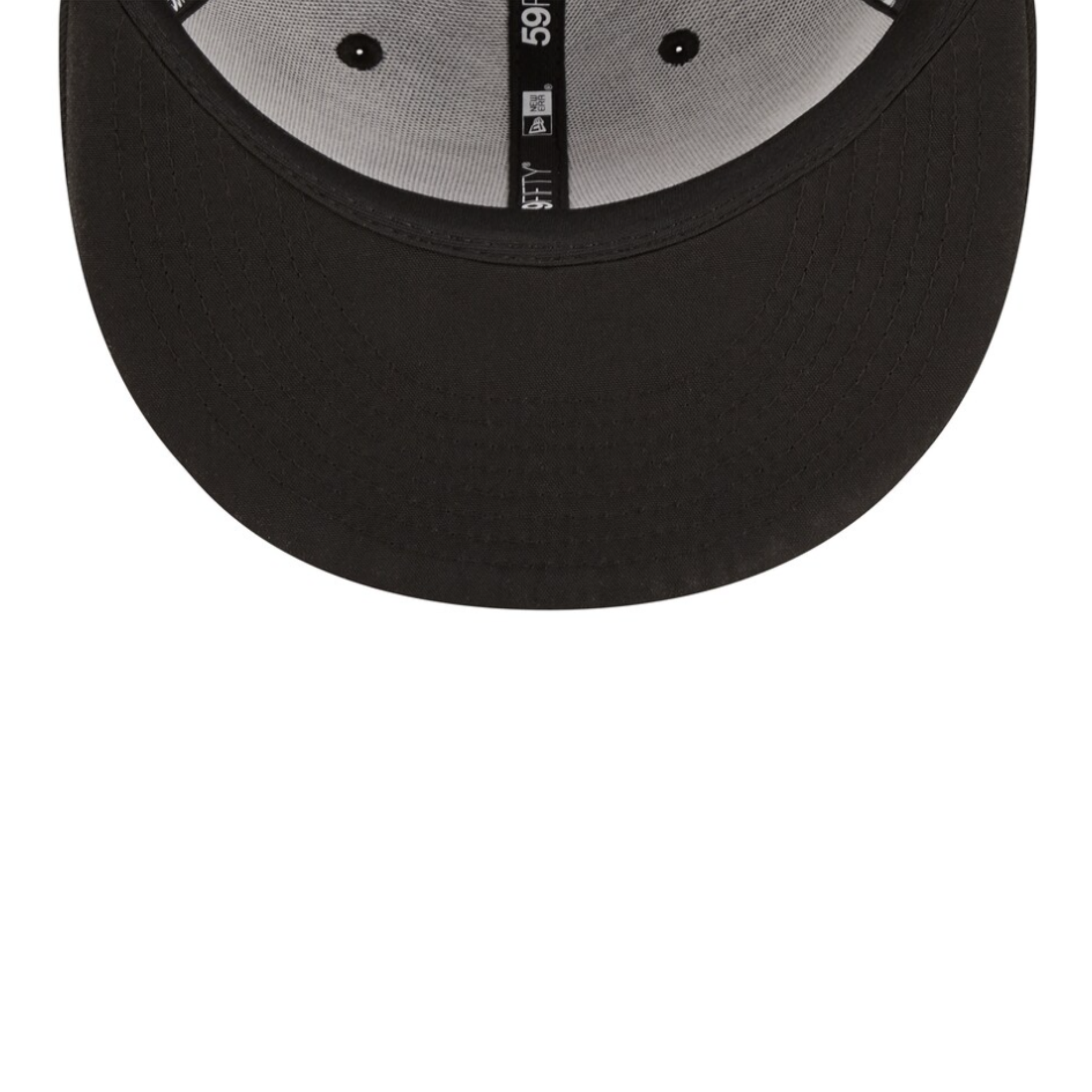 New Era Los Angeles Dodgers royal blue 59fifty fitted hat under visor view