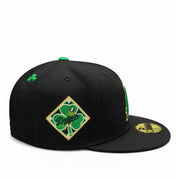 New Era Los Angeles Dodgers Saint Patrick's Day Black 59FIFTY Fitted Hat side view