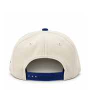 New Era Los Angeles Dodgers Script Youth Chrome/Royal 9FIFTY Snapback Hat back view