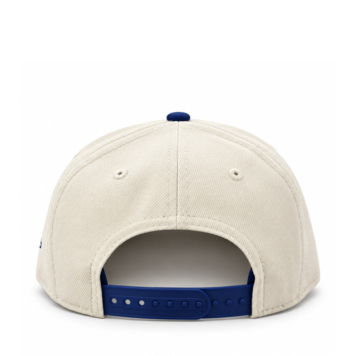 New Era Los Angeles Dodgers Script Youth Chrome/Royal 9FIFTY Snapback Hat back view