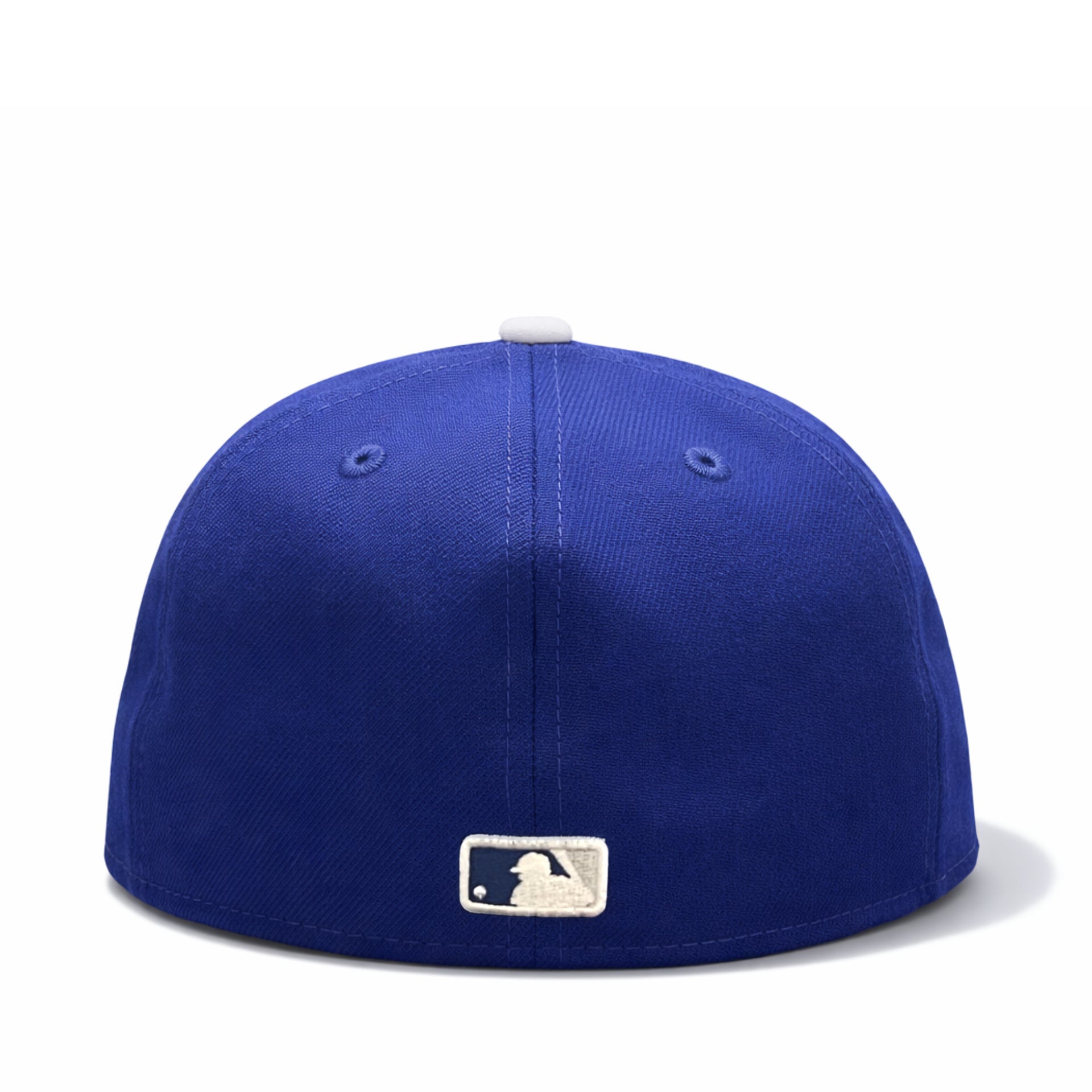 back of New Era Los Angeles Dodgers Ohtani Kanji Dark Royal Blue 59FIFTY Fitted Hat