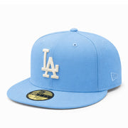 New Era Los Angeles Dodgers LA Sky Blue 59FIFTY Fitted Hat Front view