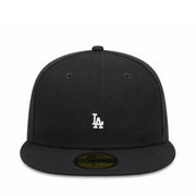 Black baseball cap with LA logo on a white background
