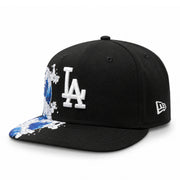 Black cap with LA Dodgers logo and colorful design on a white background