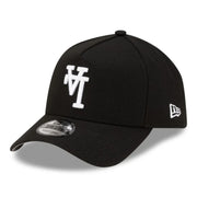 New Era Los Angeles Dodgers Upside Down Black 9FORTY A-Frame Snapback front left view