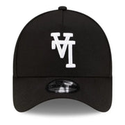 New Era Los Angeles Dodgers Upside Down Black 9FORTY A-Frame Snapback front view