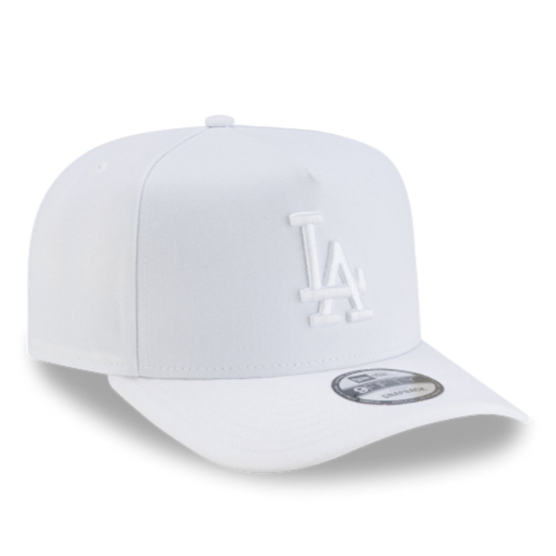 New Era Los Angeles Dodgers LA 9FIFTY A-Frame Snapback Hat - White front right view