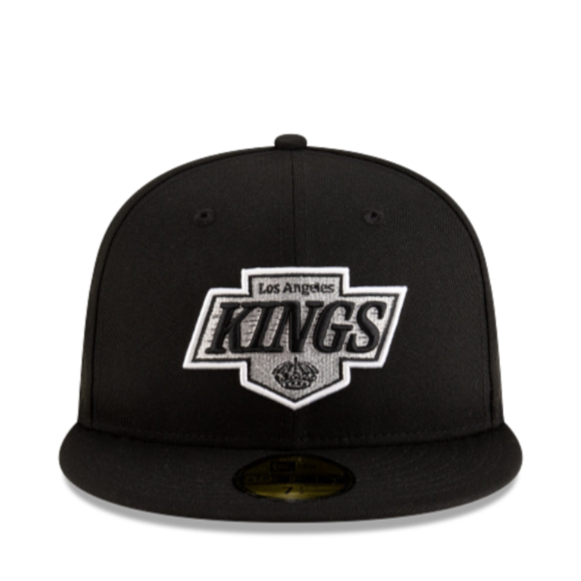 New Era Los Angeles Kings Black 59FIFTY Fitted Hat front view