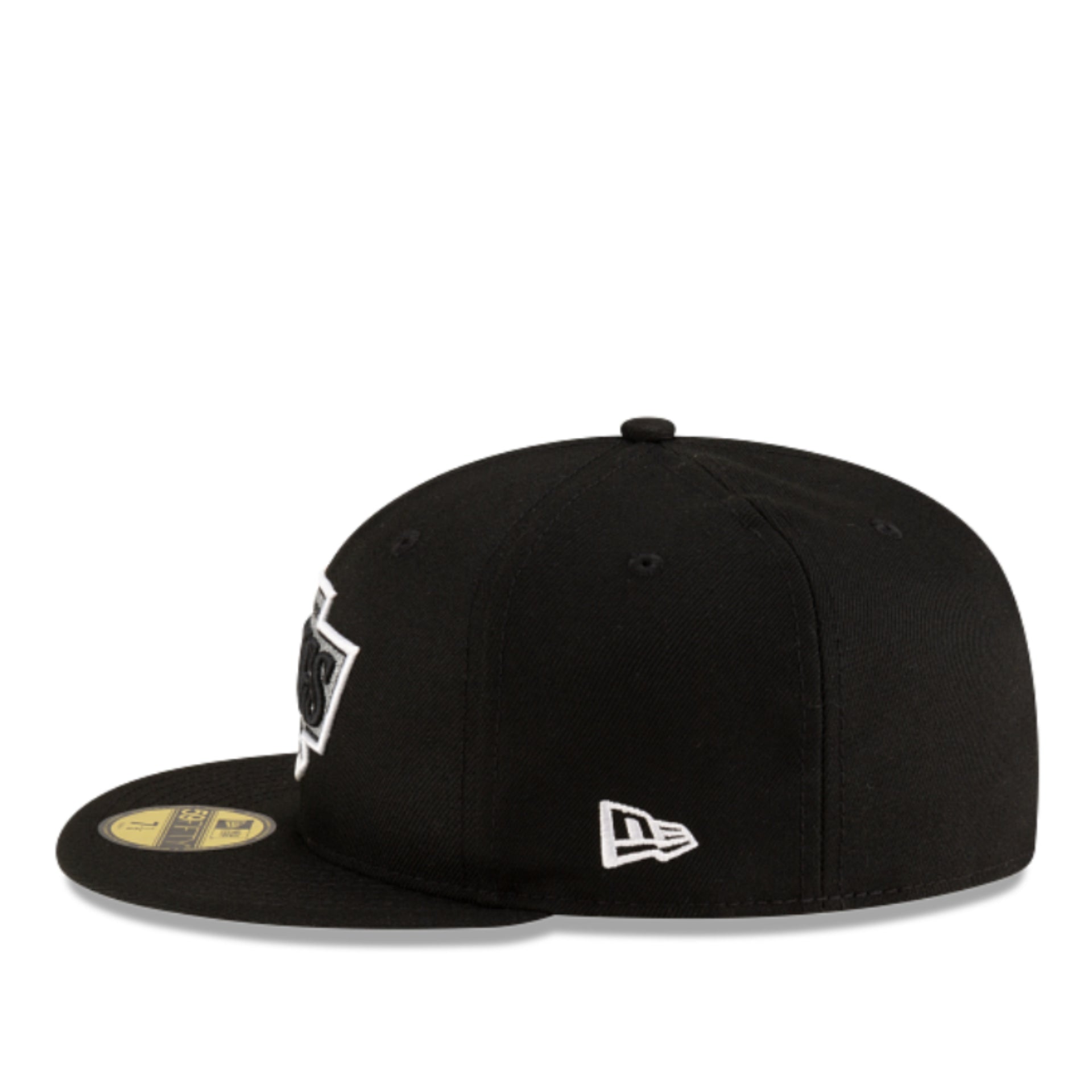 New Era Los Angeles Kings Black 59FIFTY Fitted Hat left side view