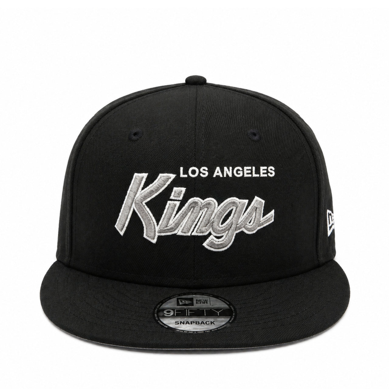 New Era Los Angeles Kings 9FIFTY Snapback Hat - Black front view