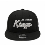 New Era Los Angeles Kings 9FIFTY Snapback Hat - Black front view