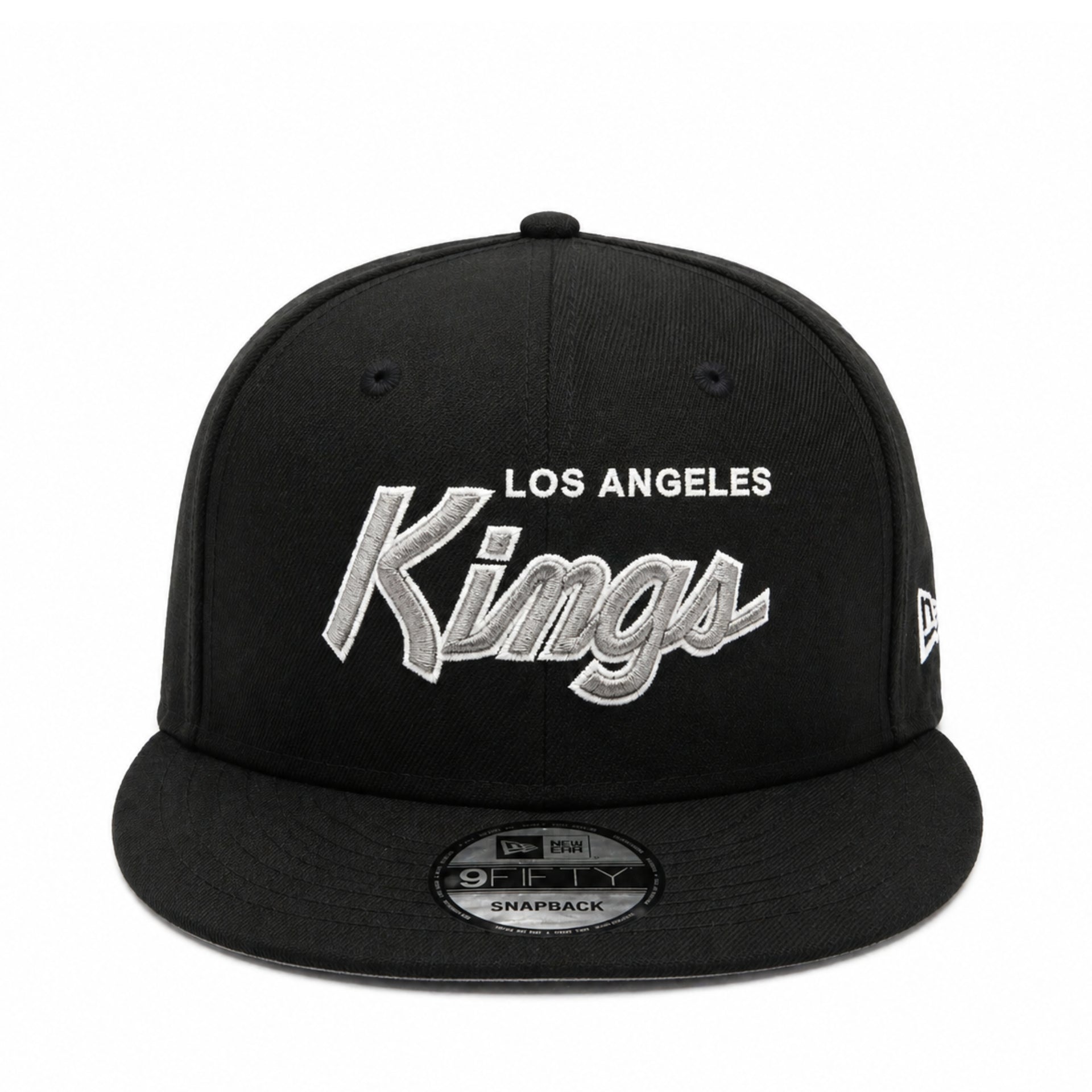 New Era Los Angeles Kings 9FIFTY Snapback Hat - Black front view
