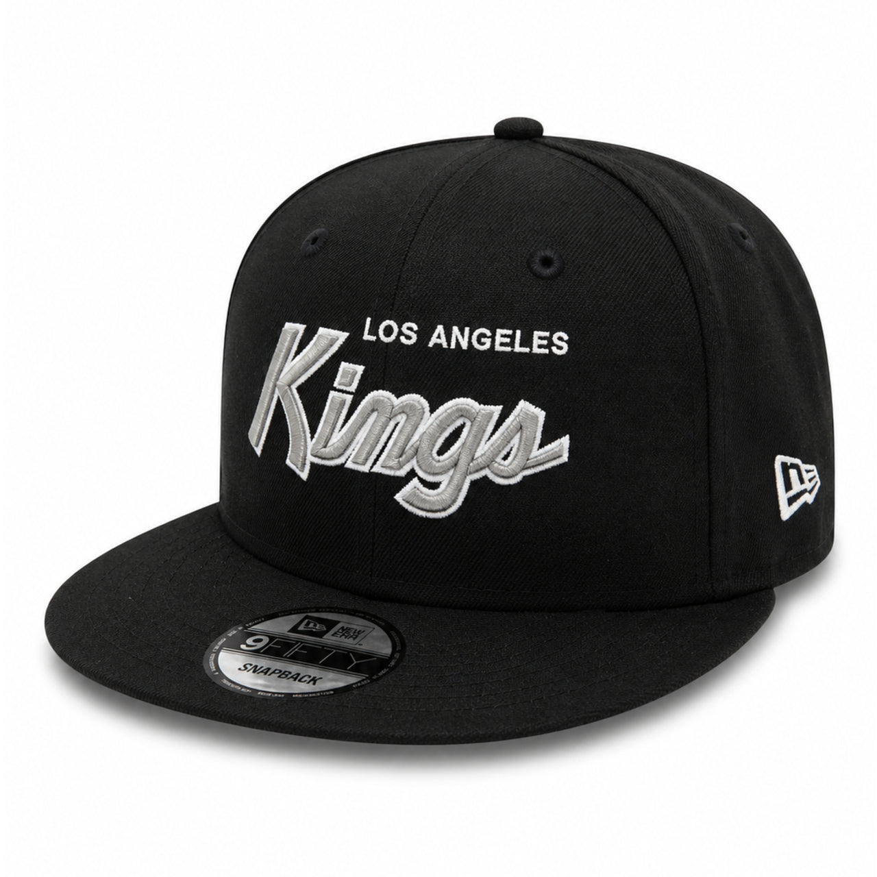 New Era Los Angeles Kings 9FIFTY Snapback Hat - Black front left view