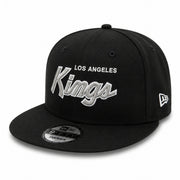New Era Los Angeles Kings 9FIFTY Snapback Hat - Black front left view