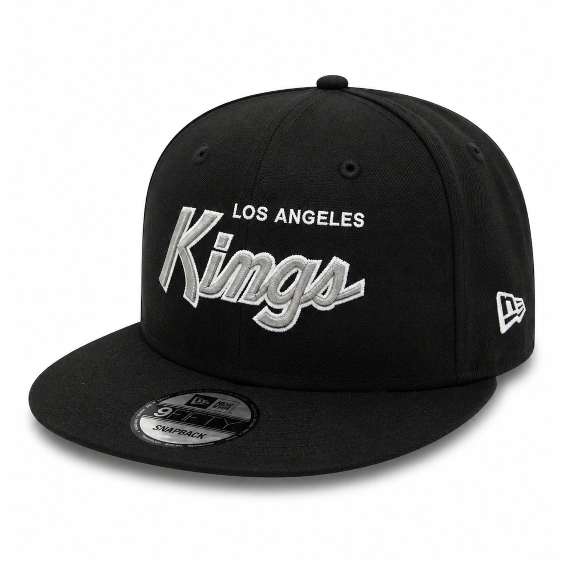New Era Los Angeles Kings 9FIFTY Snapback Hat - Black front left view