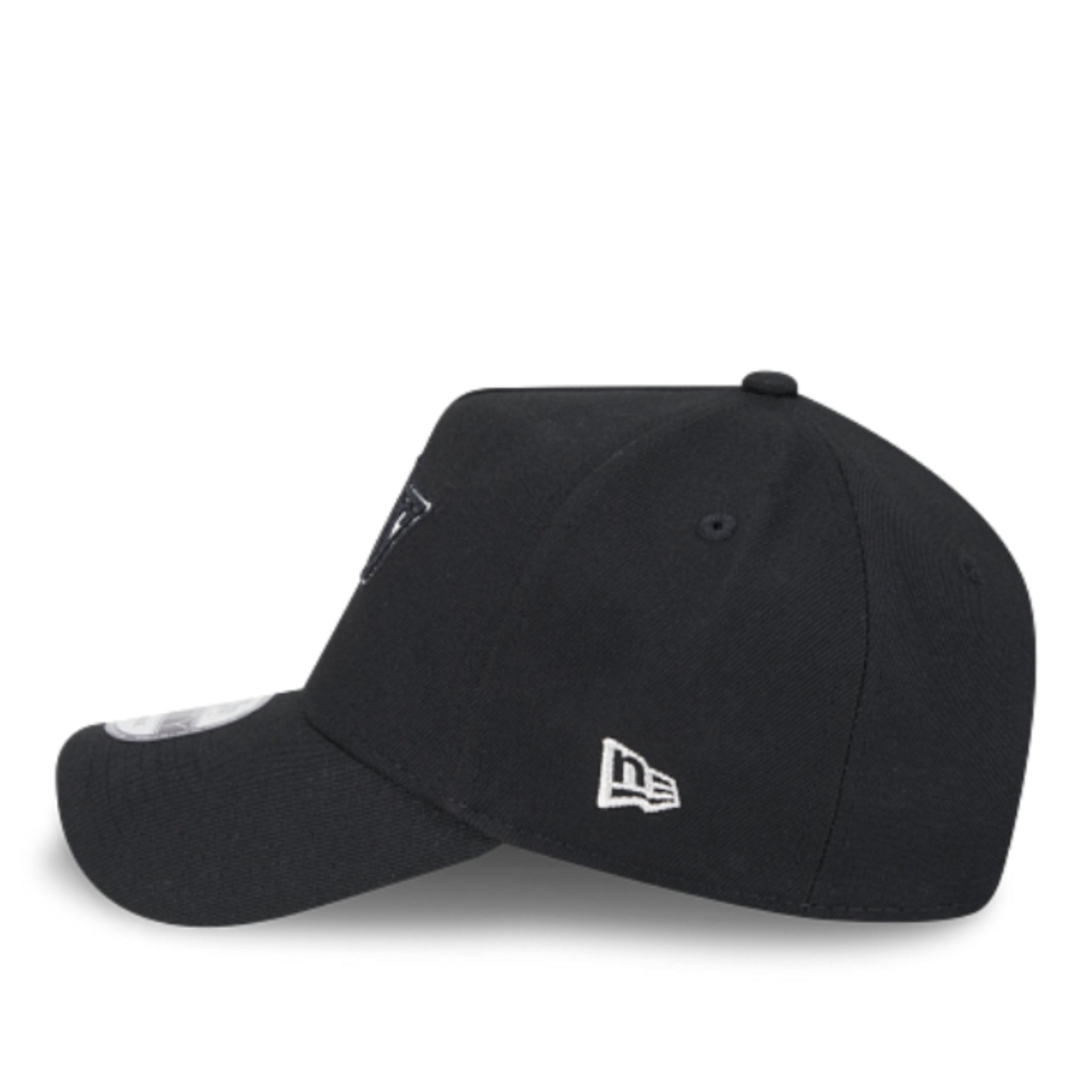 New Era Los Angeles Kings Black A-Frame 9FORTY Snapback Hat left side view