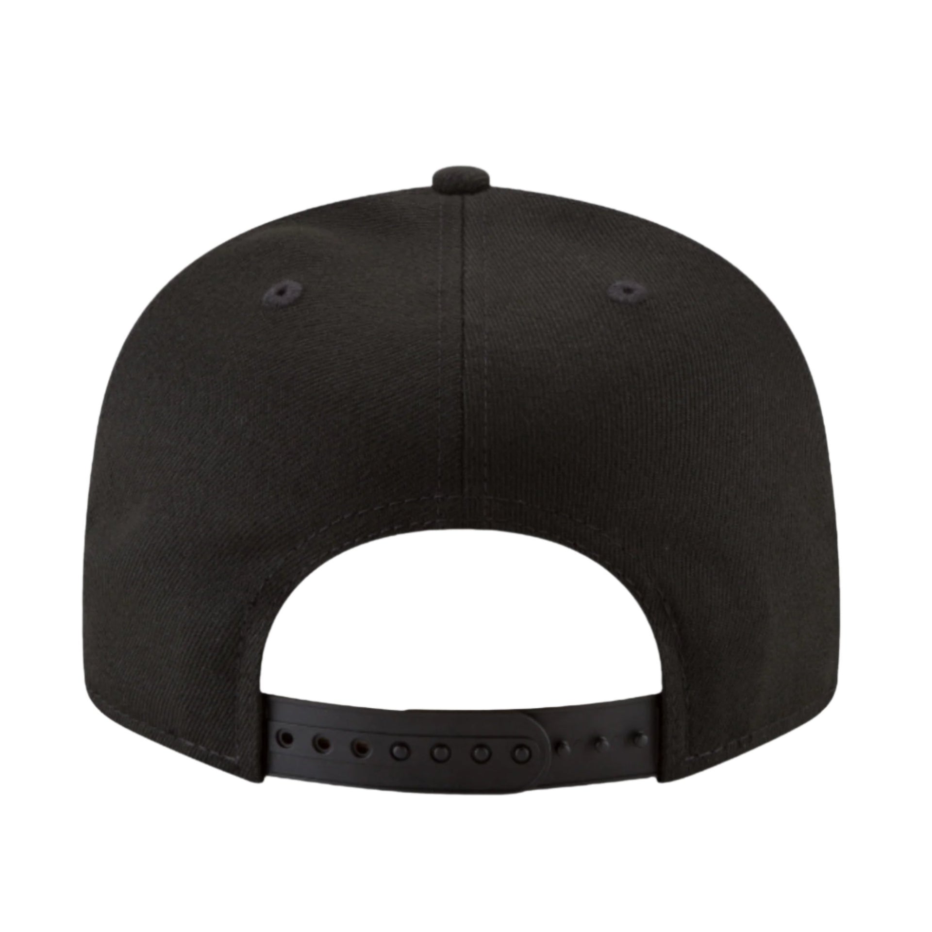 Back of New Era Los Angeles Kings Script Logo Black 9FIFTY Snapback Hat