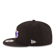 New Era Los Angeles Lakers Black 9FIFTY Snapback Hat side view