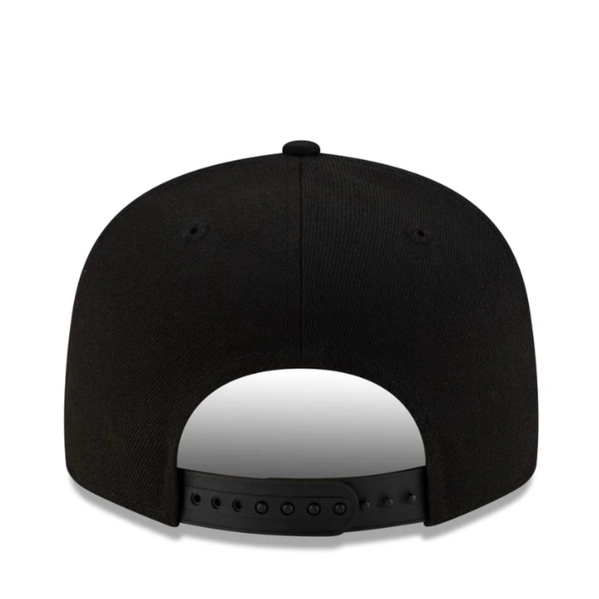 New Era Los Angeles Lakers Gold Metallic Black 9FIFTY Snapback Hat back view