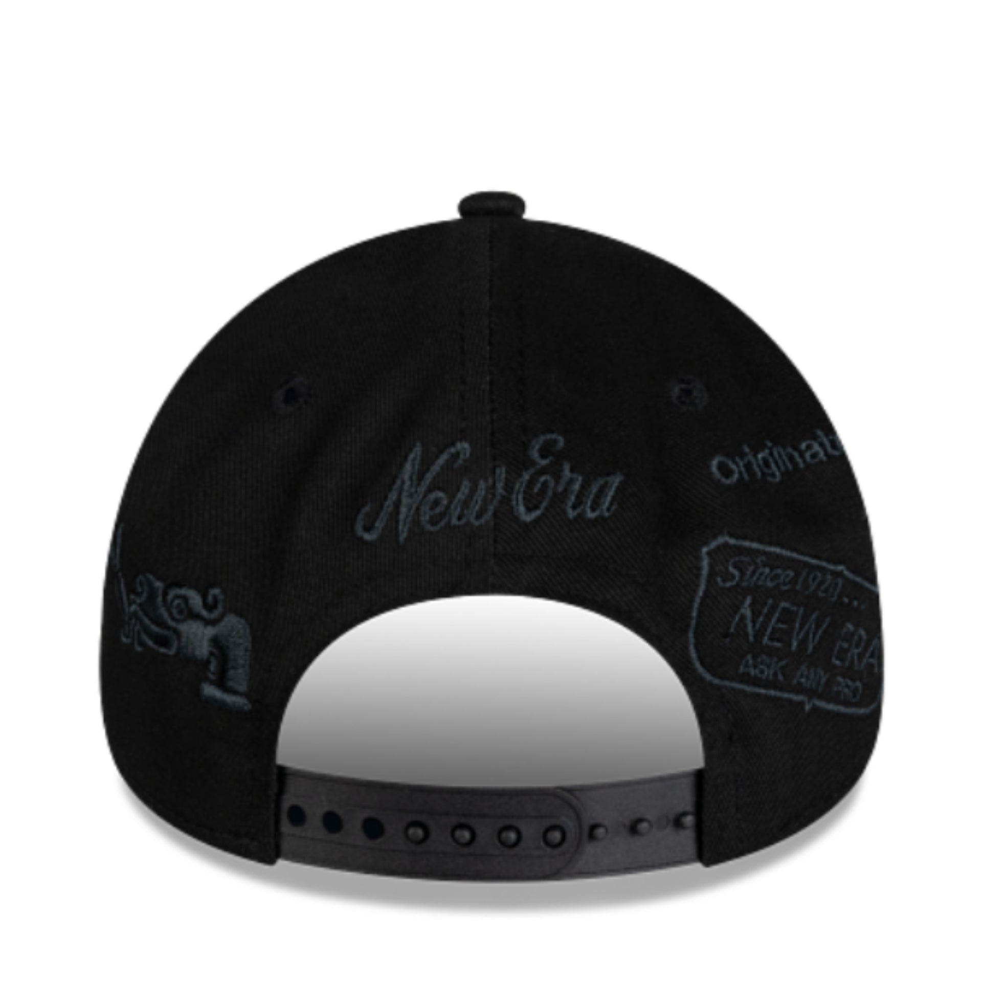 Mexico Baseball Anniversary Black 9Forty A-Frame Snapback Hat back view