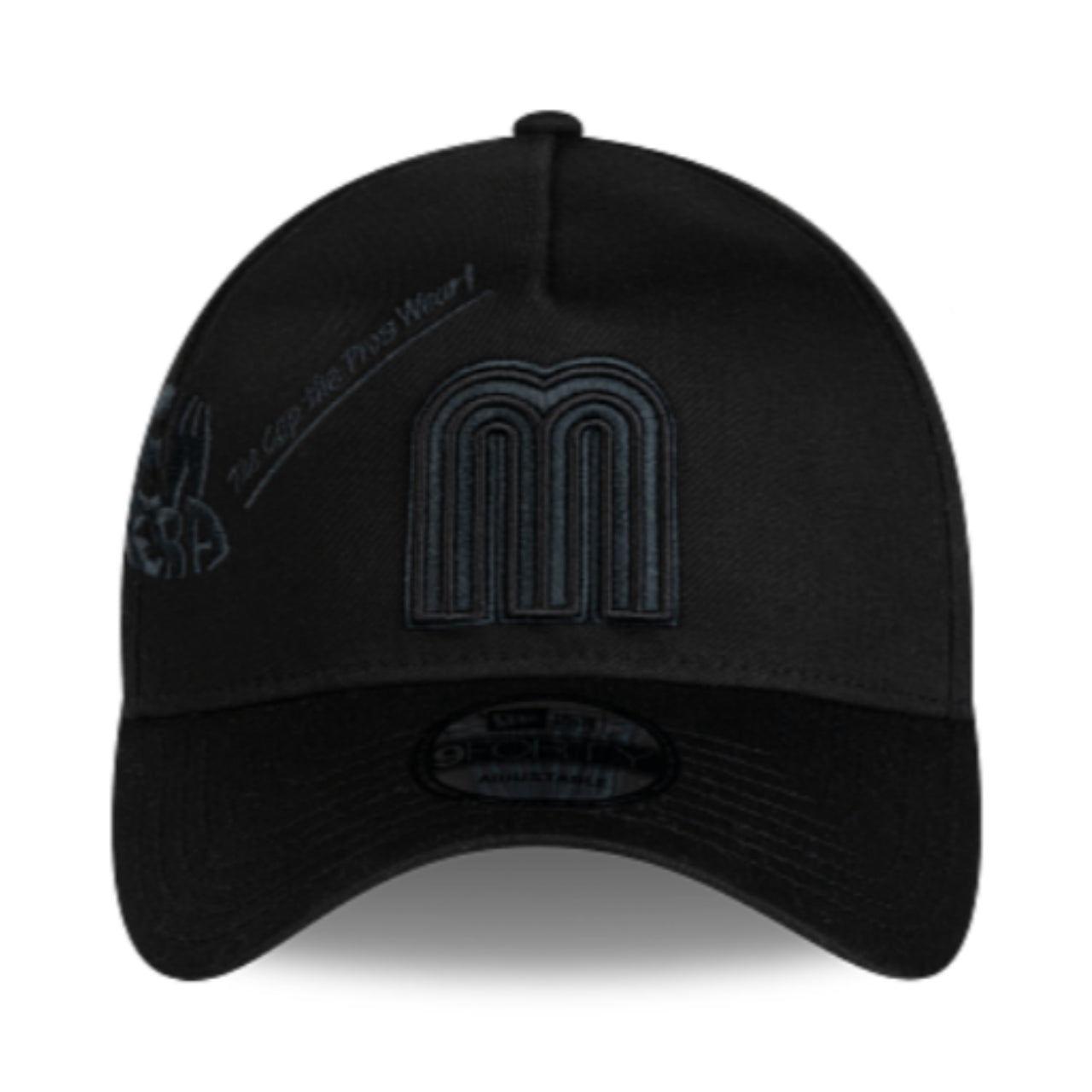 Mexico Baseball Anniversary Black 9Forty A-Frame Snapback Hat front view