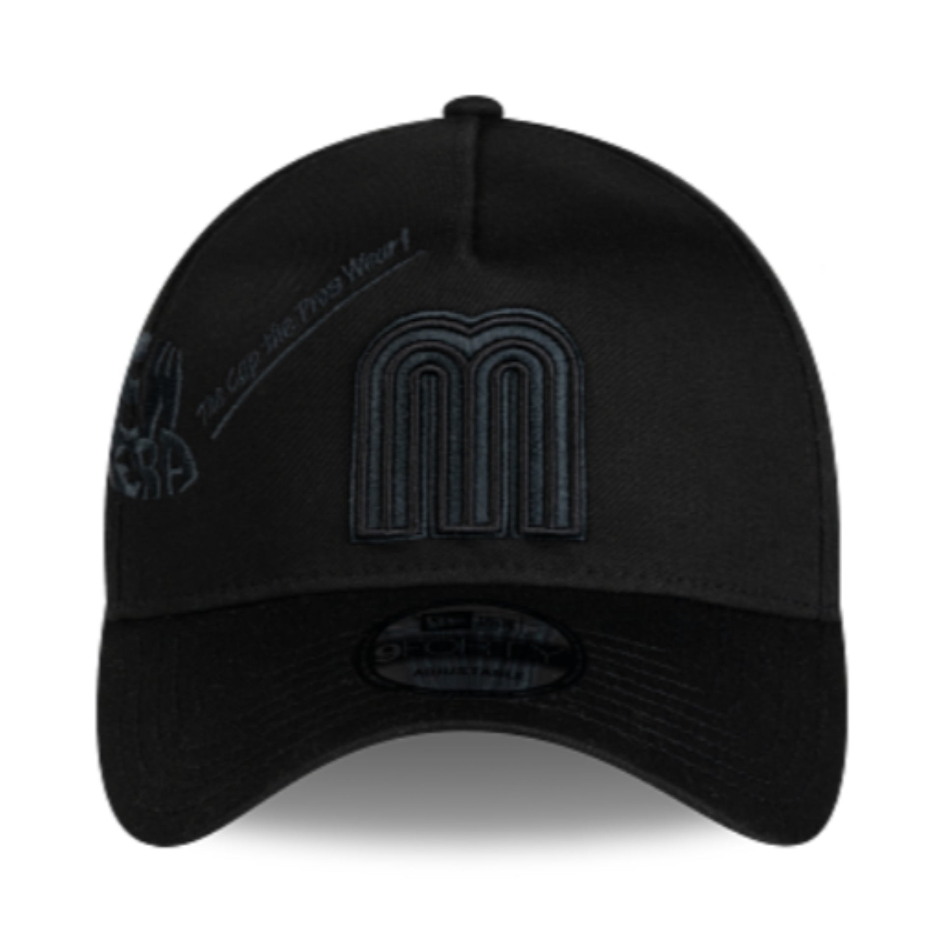Mexico Baseball Anniversary Black 9Forty A-Frame Snapback Hat front view