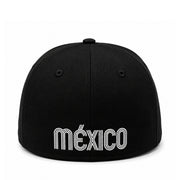 New Era Mexico Baseball Black White 59FIFTY Fitted Hat back view
