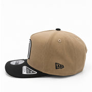 New Era Mexico Baseball Khaki Black 9FIFTY A-Frame Snapback Hat left side view
