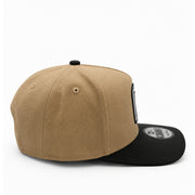 New Era Mexico Baseball Khaki Black 9FIFTY A-Frame Snapback Hat right side view