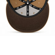 New Era Mexico Khaki Brown 9FIFTY Snapback Hat brown under visor view