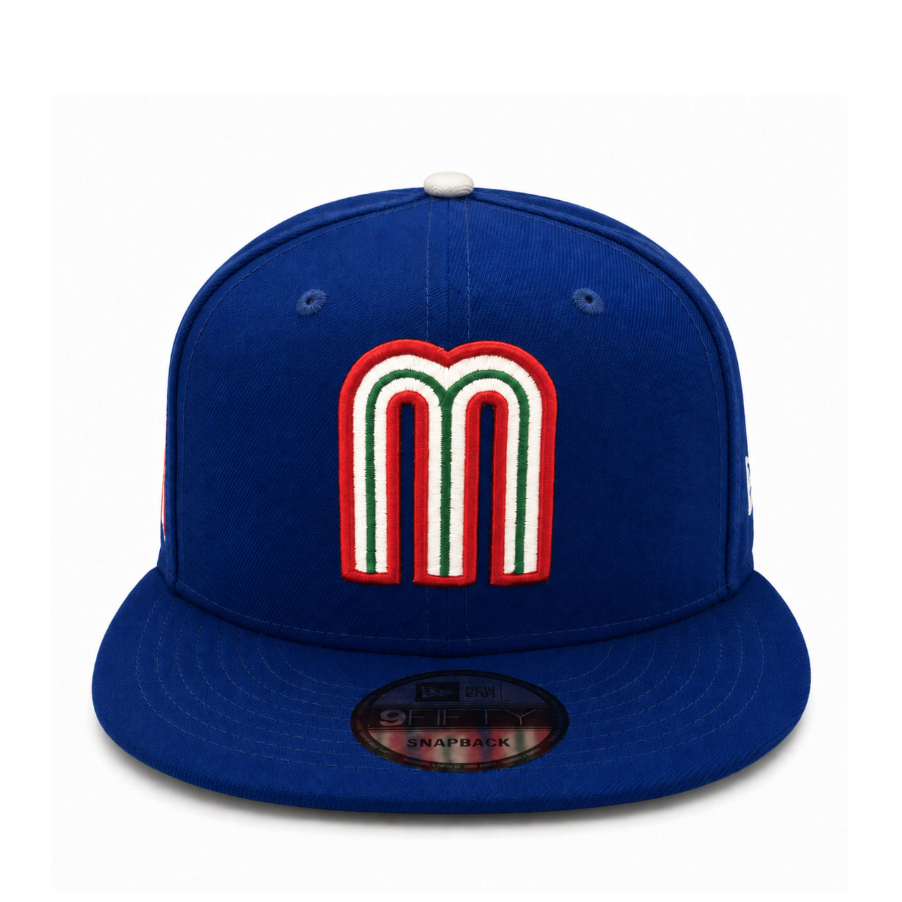 New Era Mexico Royal Blue 9FIFTY Snapback Hat front view