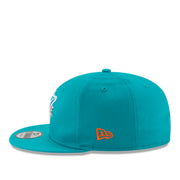 New Era Miami Dolphins 9FIFTY Snapback Hat Teal left side view