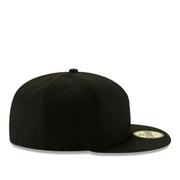 New Era Miami Marlins Black on Black 59FIFTY Fitted Hat right side view
