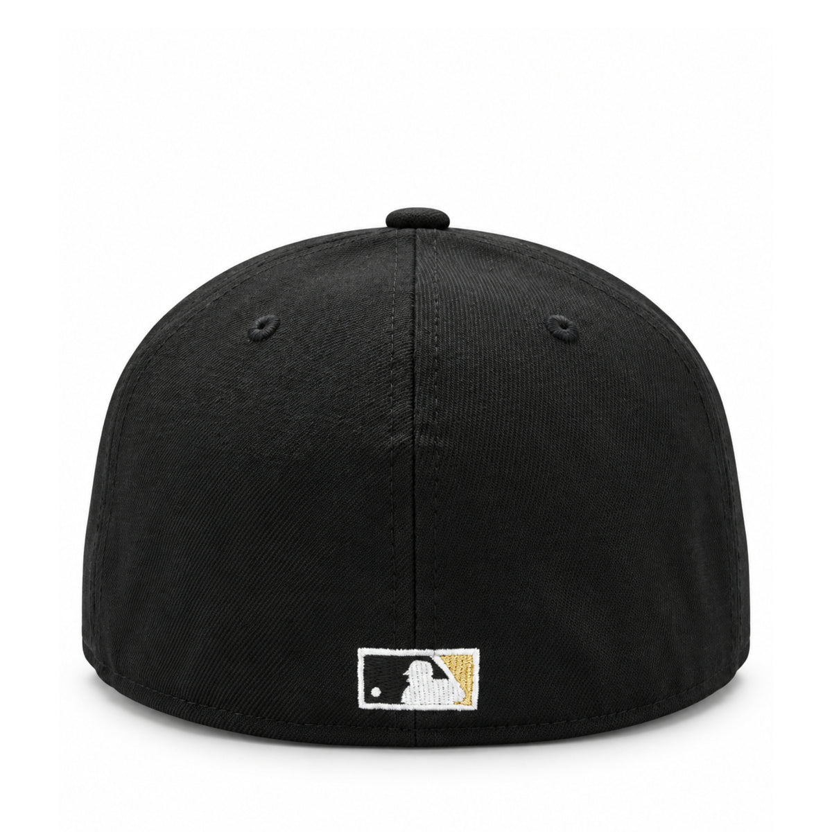 New Era Milwaukee Brewers Gold Wheat Black 59FIFTY Fitted Hat back view