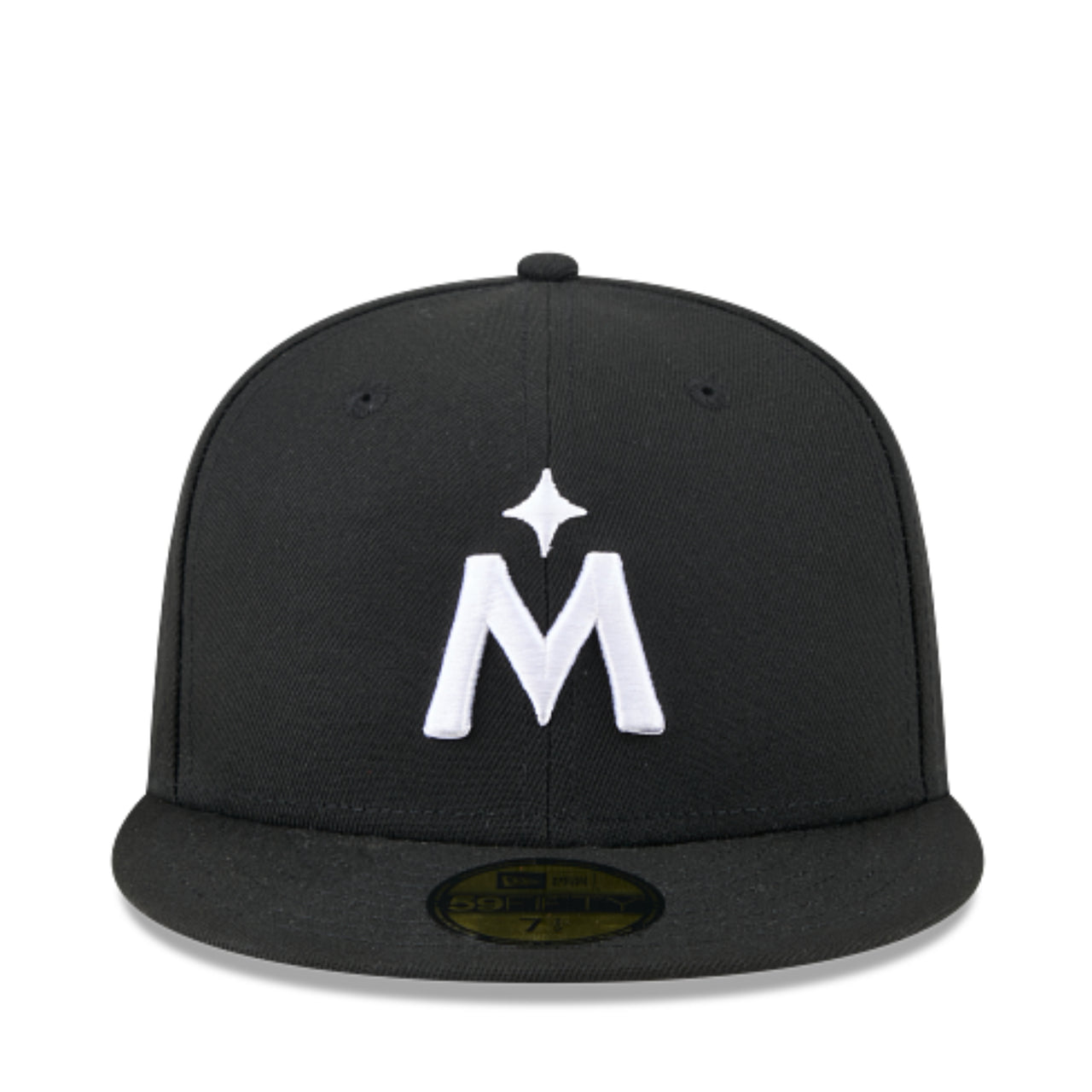 Minnesota Twins 1987 World Series Black White 59FIFTY Fitted Hat front view