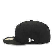 Minnesota Twins 1987 World Series Black White 59FIFTY Fitted Hat left side view