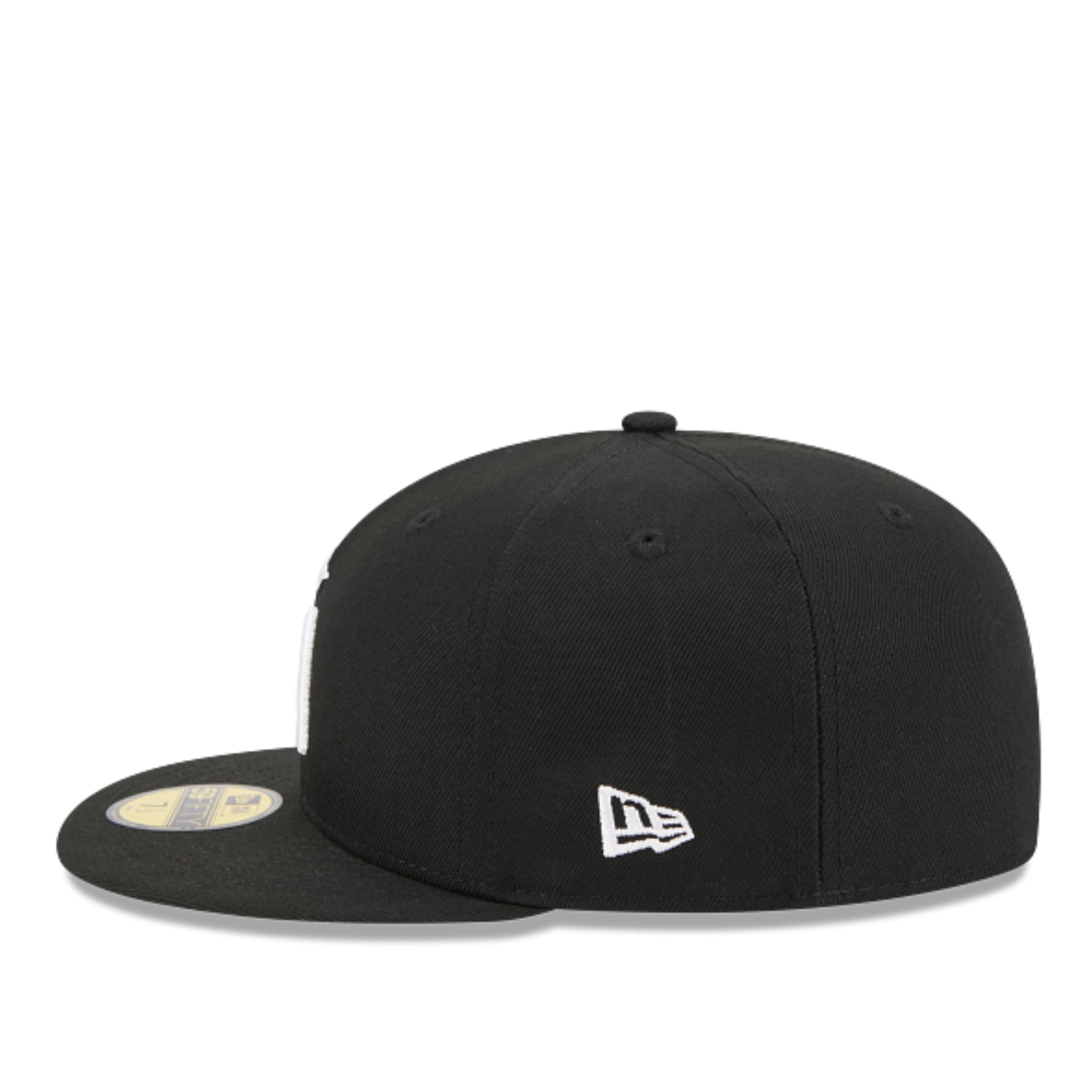 Minnesota Twins 1987 World Series Black White 59FIFTY Fitted Hat left side view